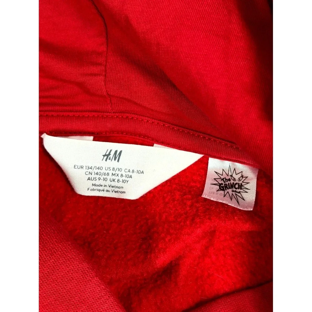 H&M red any polyester